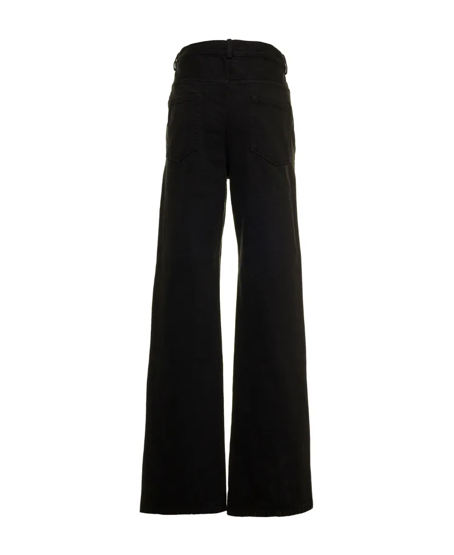 Wide-Leg Cotton Jeans