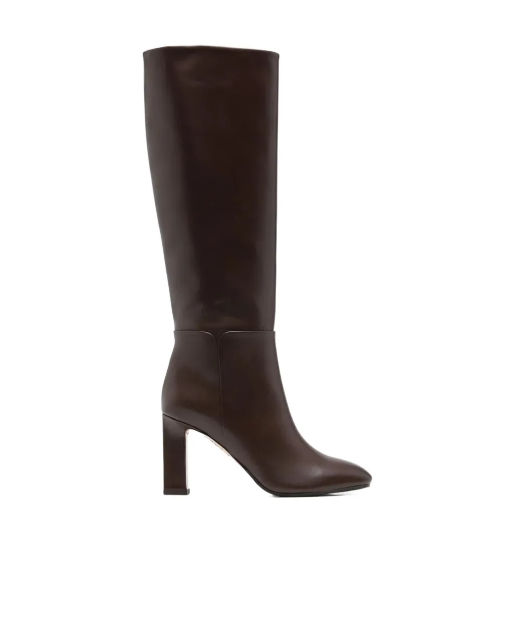 Sellier Almond-Toe Boots