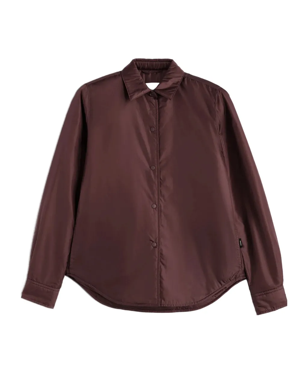 Buttoned Padded Shirt Jacket