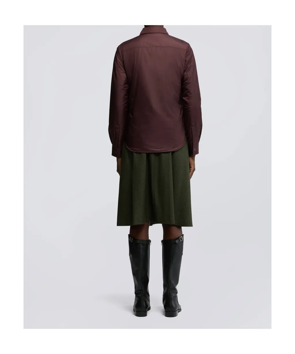 Buttoned Padded Shirt Jacket