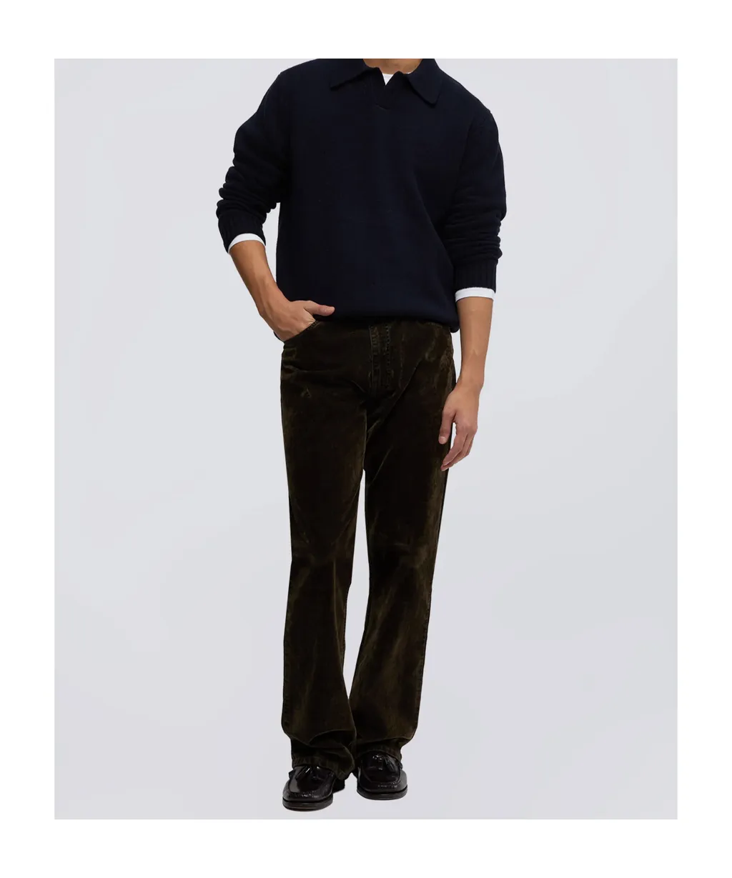 Wool Blend Polo Shirt