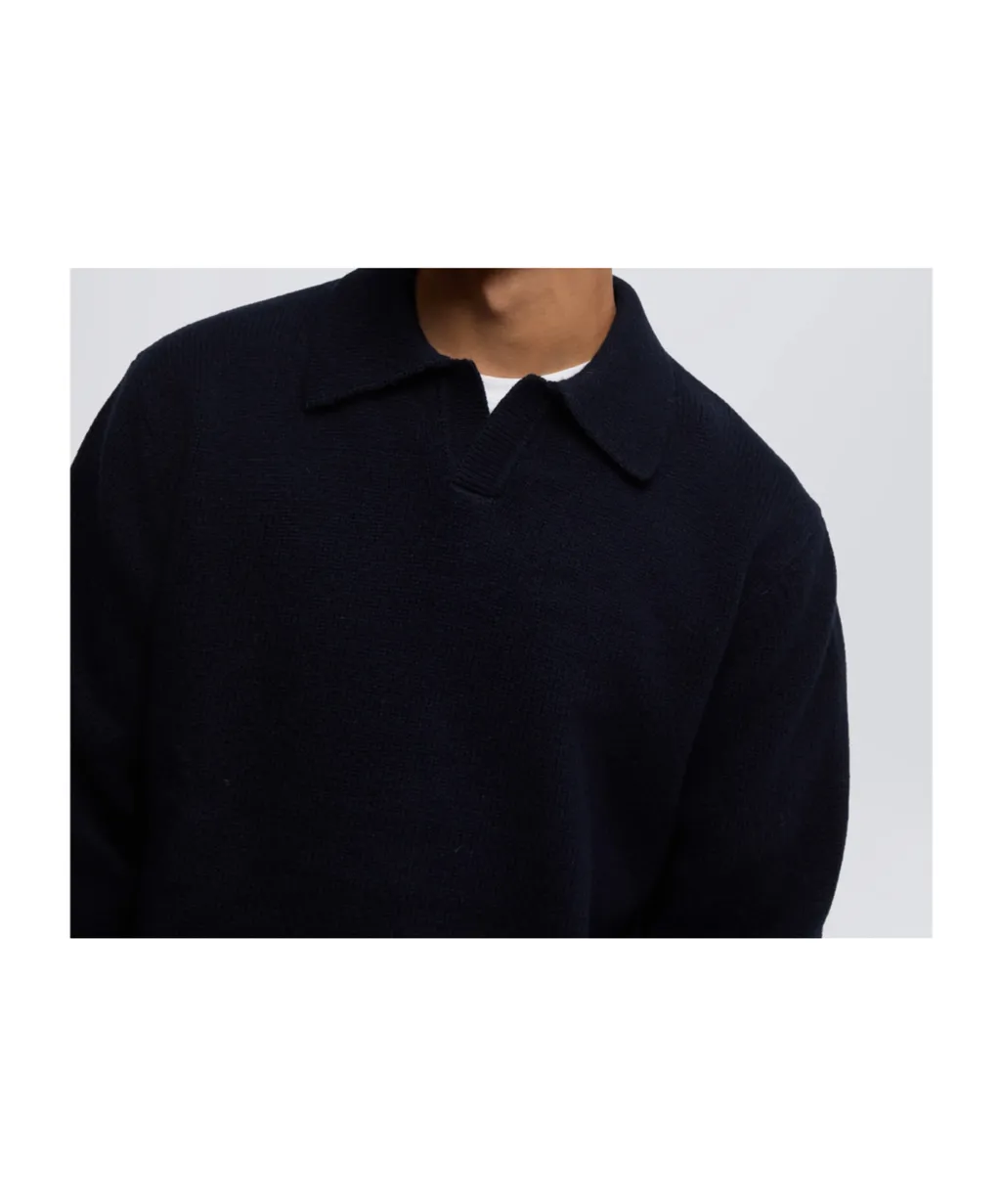 Wool Blend Polo Shirt
