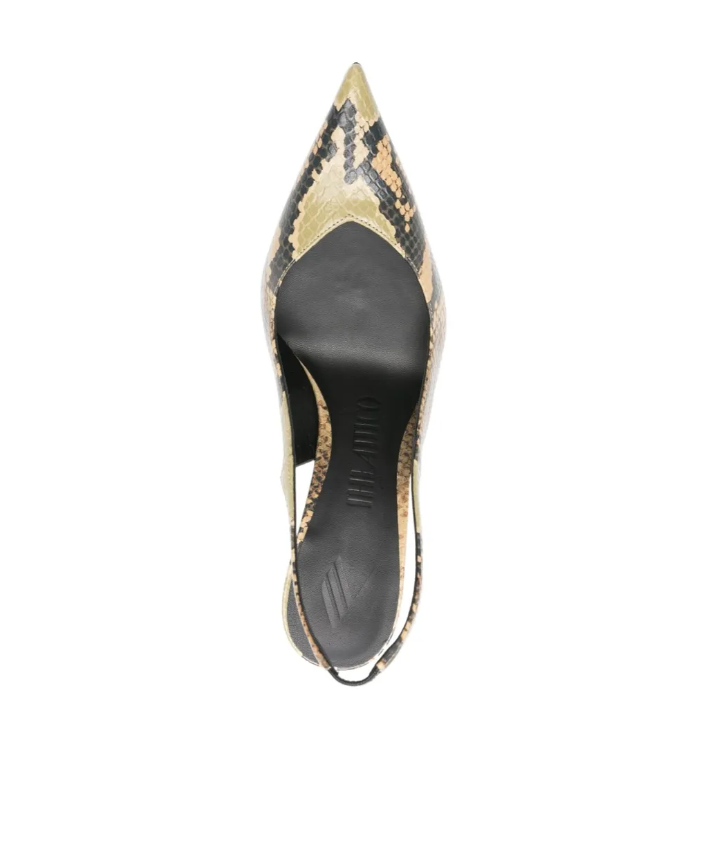 Printed Slingback Heels