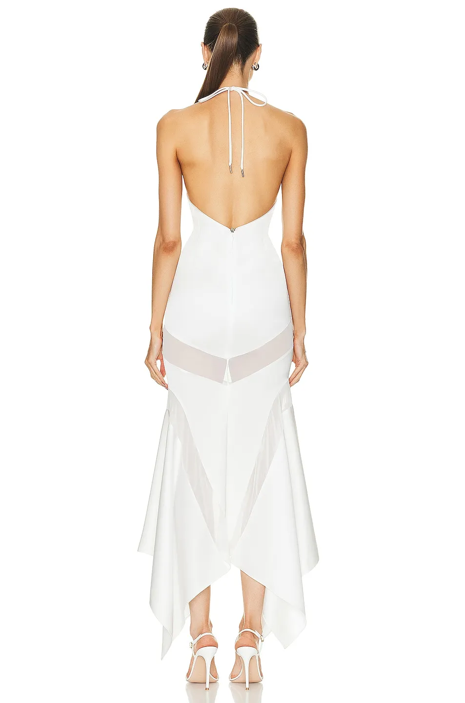 Saskia Halterneck Asymmetric Maxi Dress