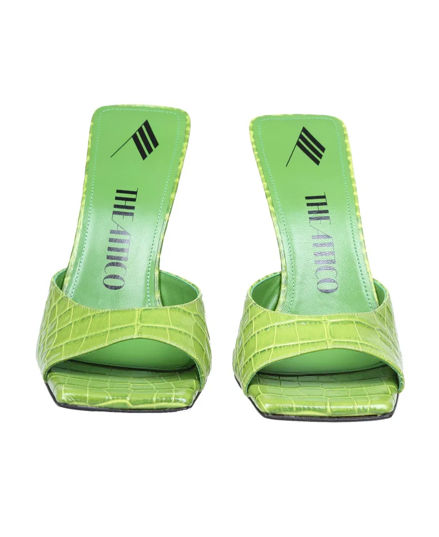 The Attico Embossed High-Heeled Sandals