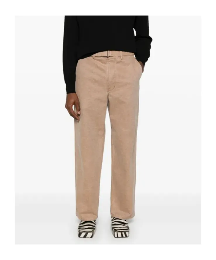 Canvas Belted Trousers