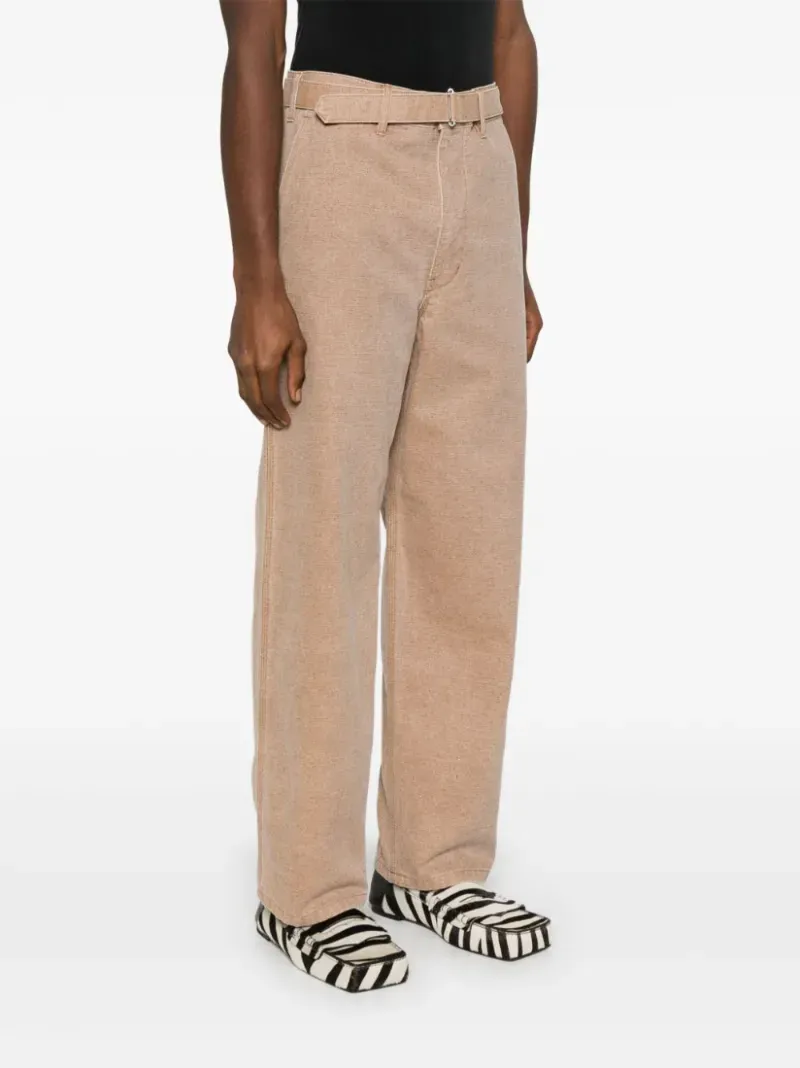 Canvas Belted Trousers