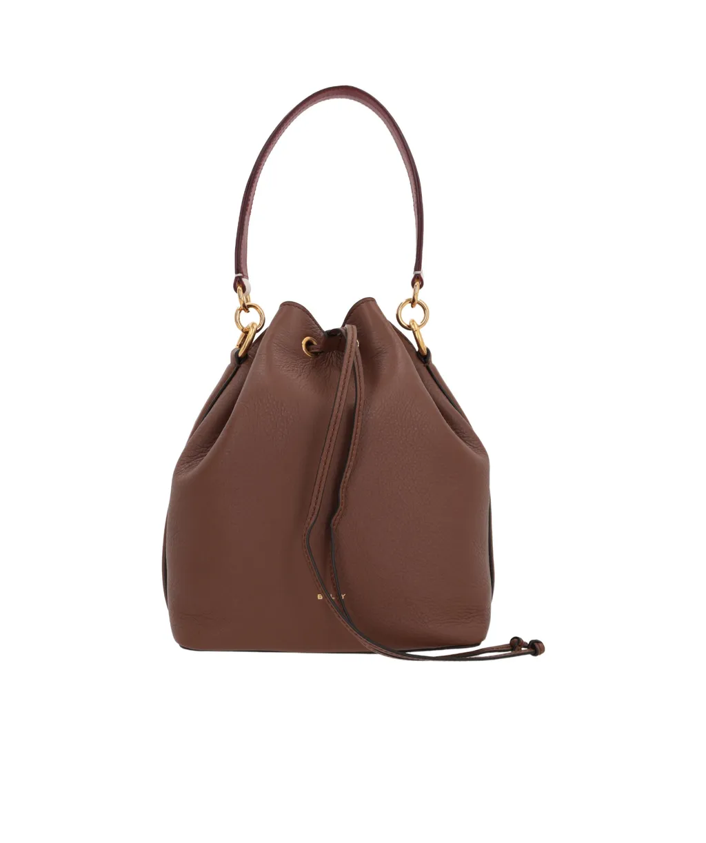 Logo Printed Drawstring Bucket Bag