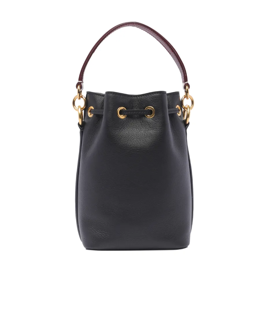 Logo Printed Drawstring Bucket Bag
