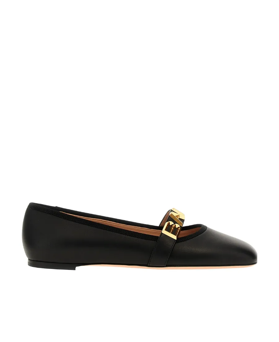 Balby Leather Ballerina Shoes