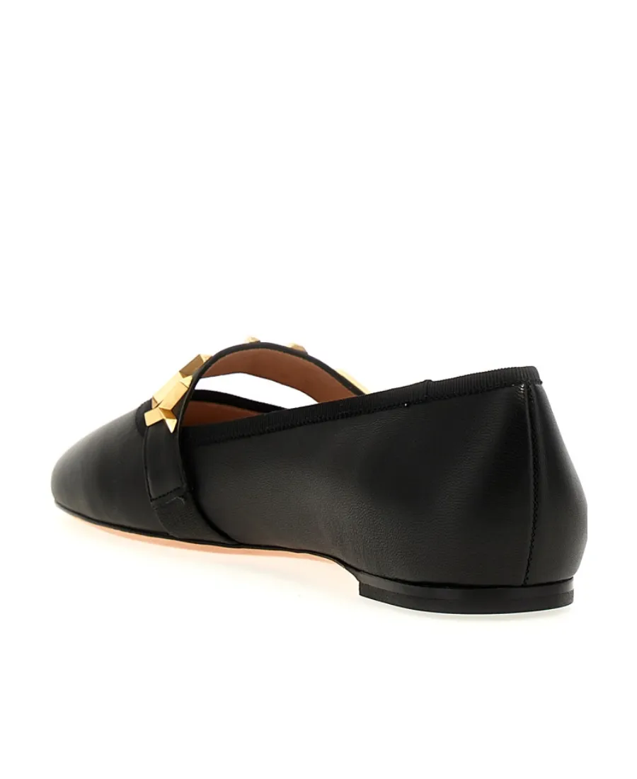 Balby Leather Ballerina Shoes