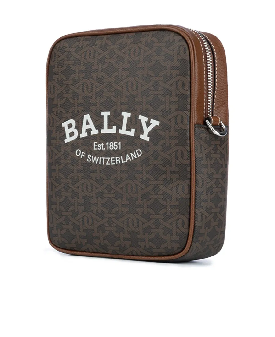 Logo Zipper Shoulder Bag