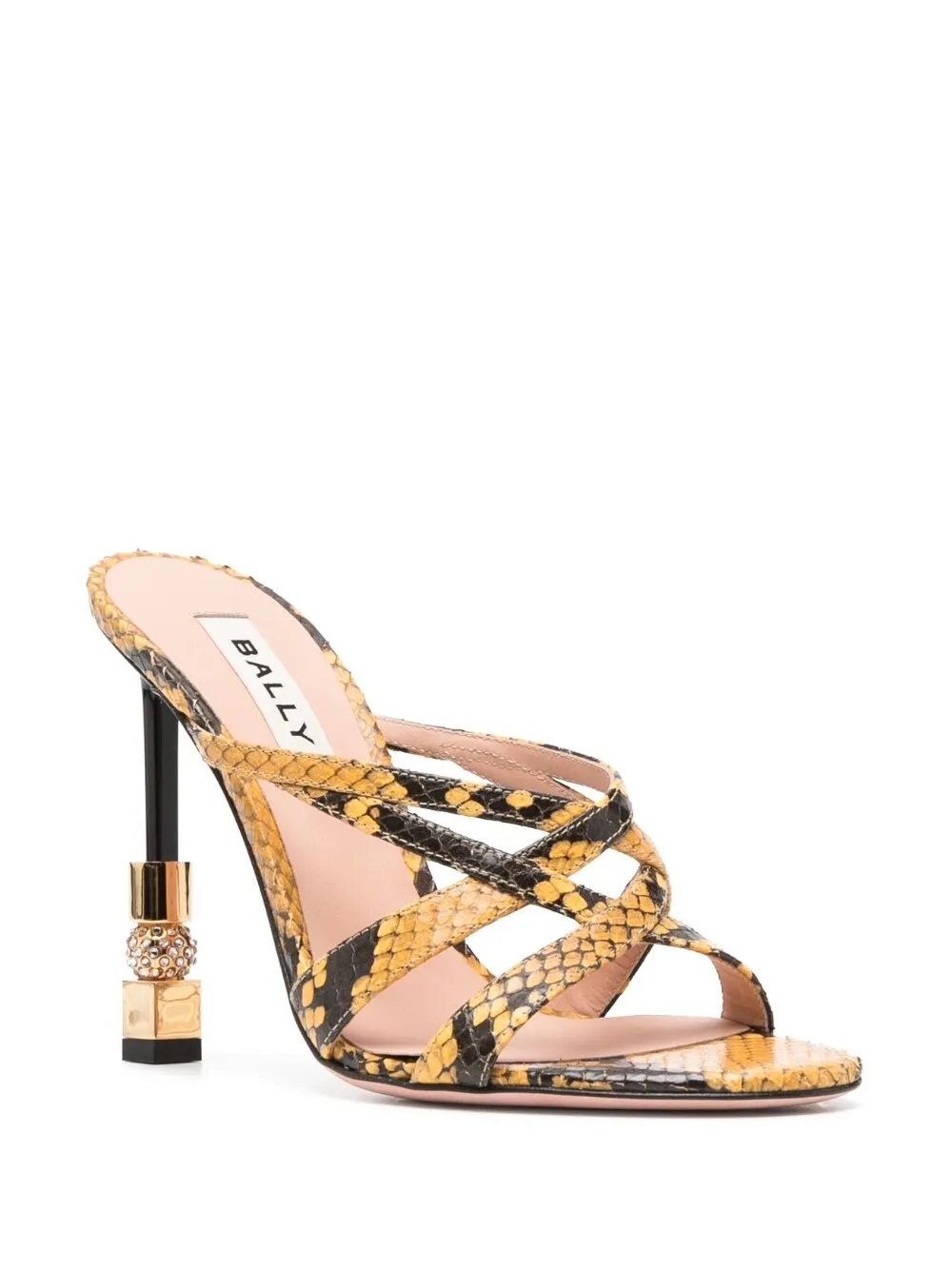 Patterned High-Heeled Sandals