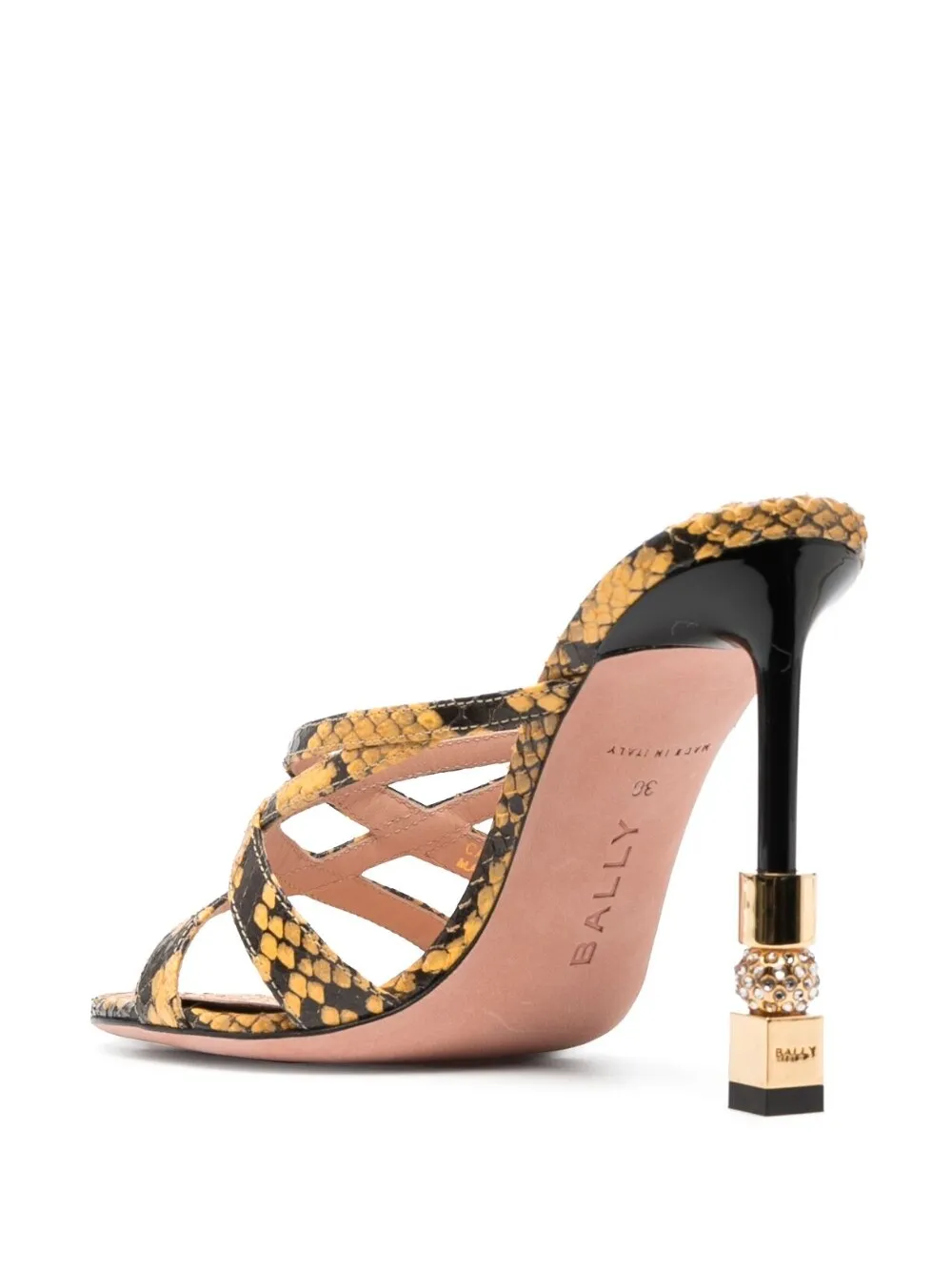Patterned High-Heeled Sandals