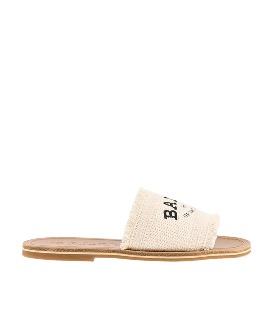 Logo-Embroidered Slide Sandals