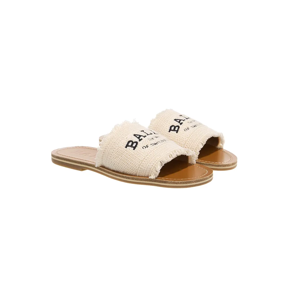 Logo-Embroidered Slide Sandals