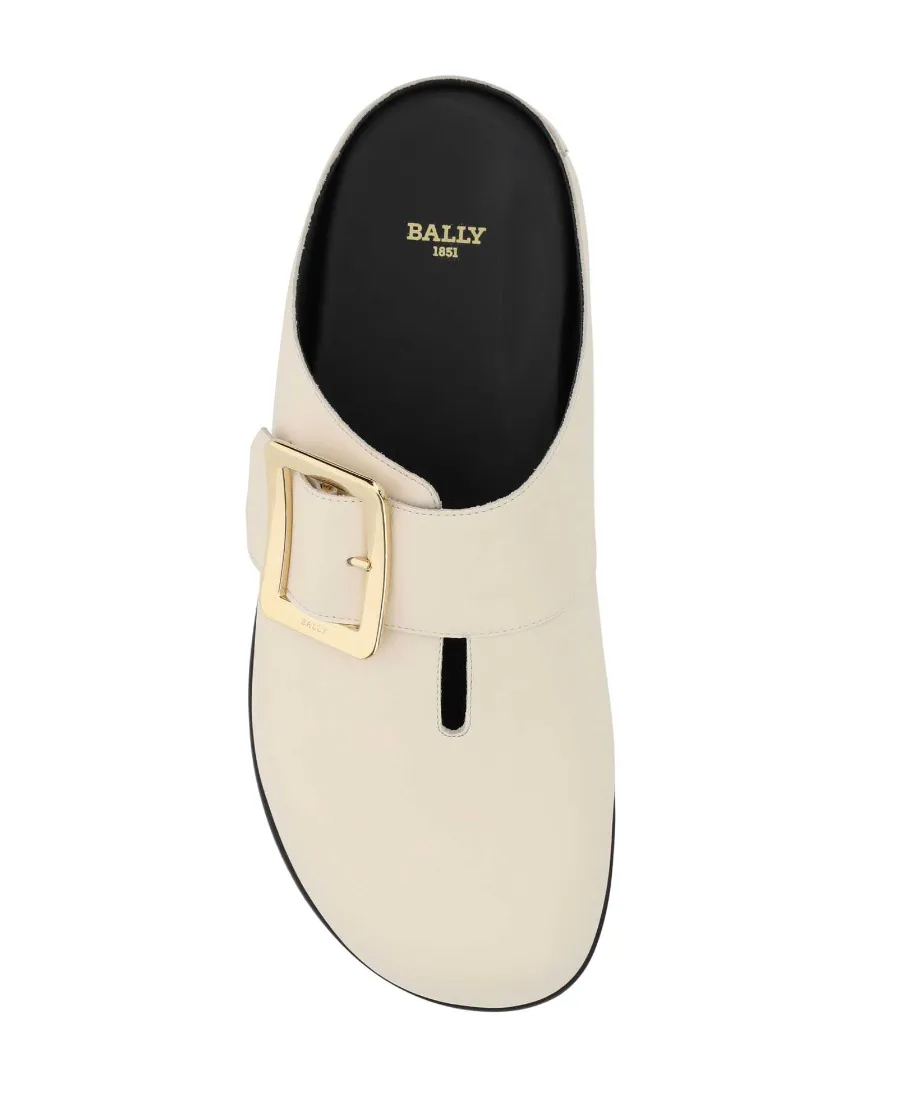 Buckle-Detailed Slip-On Slippers