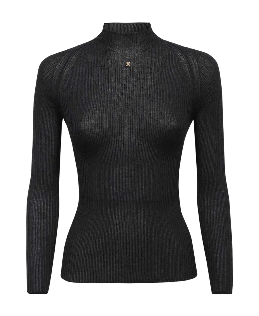 High-Necked Long-Sleeved Sweater