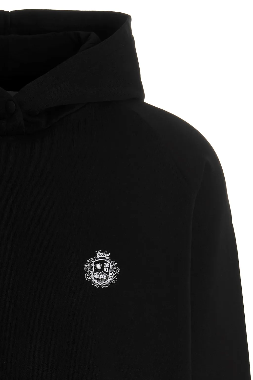 Motif Printed Drawstring Hoodie