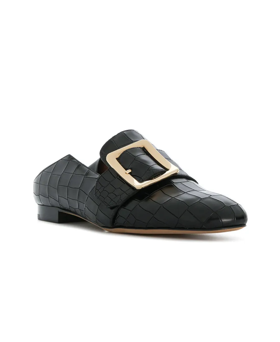 Steppable Flat Shoes With Fish Pattern