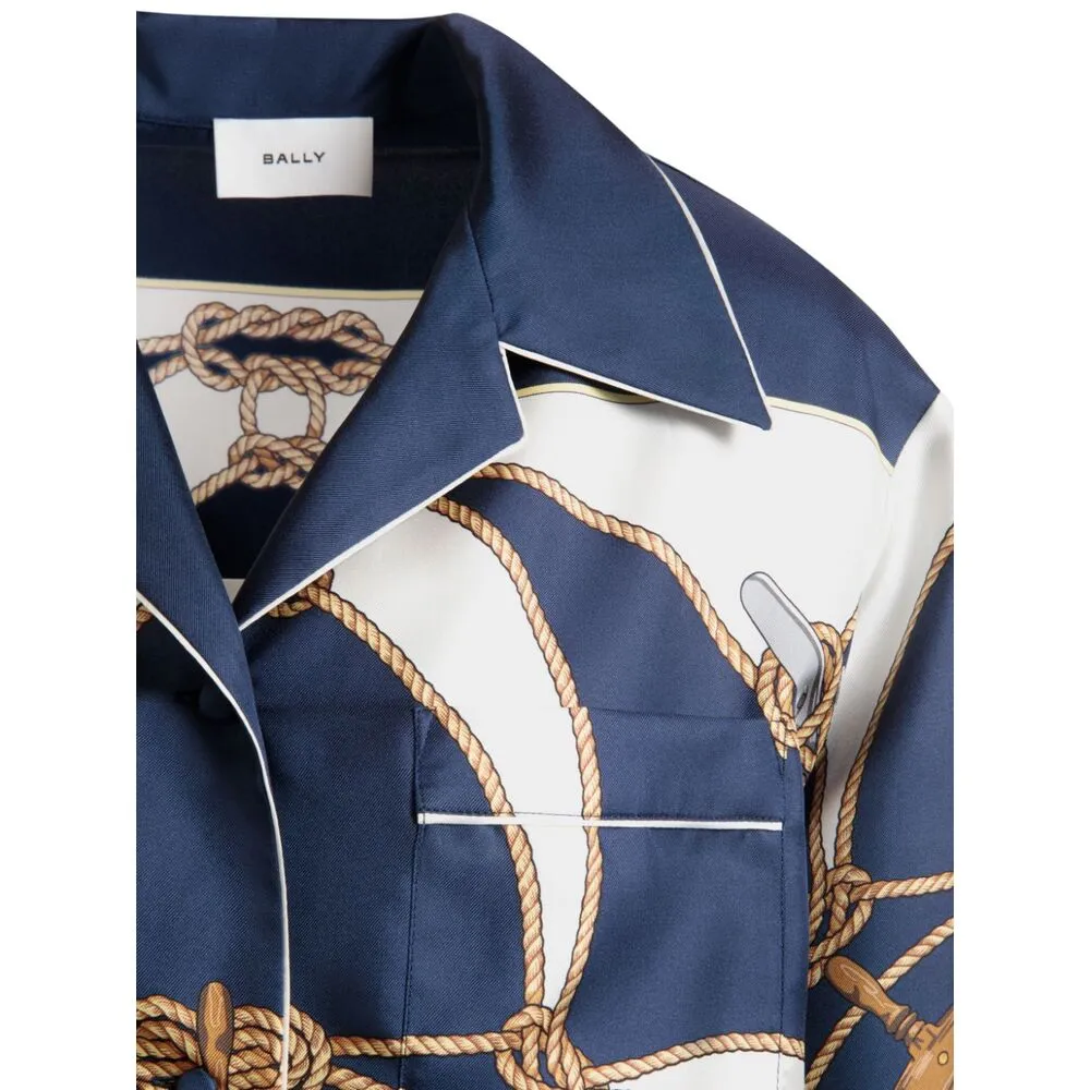 Graphic-Printed Button-Up Shirt