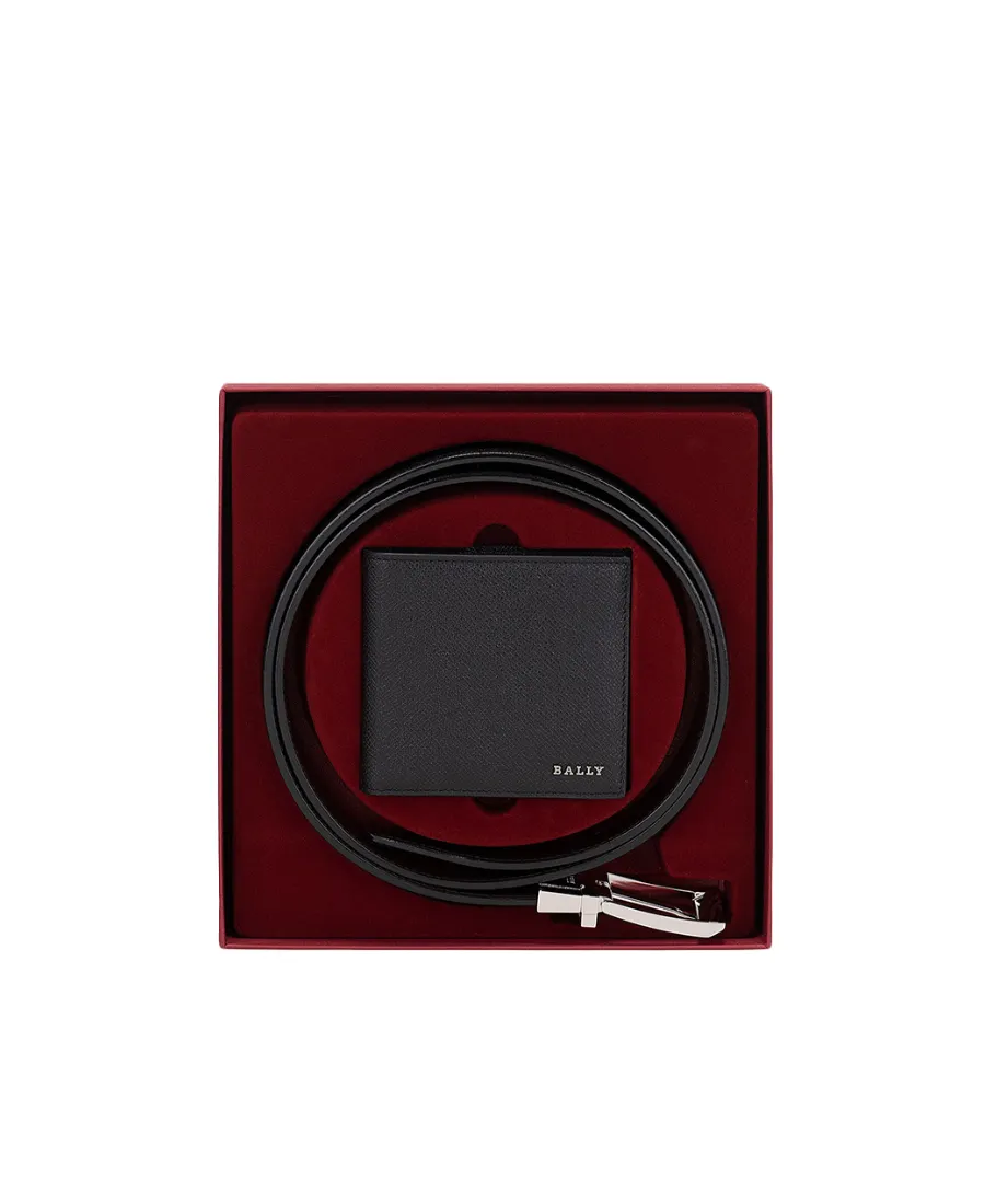 Logo Wallet Belt Set