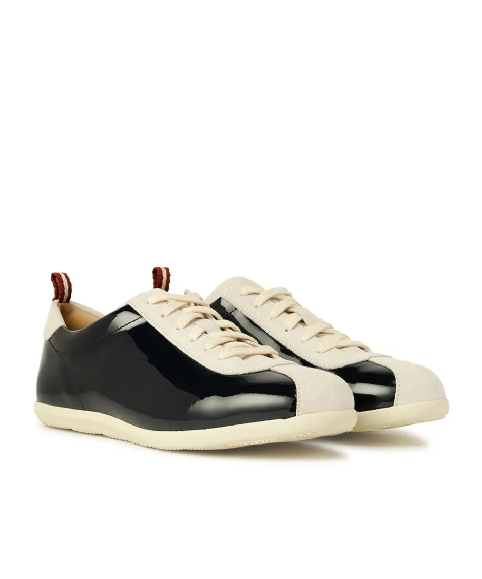 Navy Blue Lace-Up Casual Sneakers