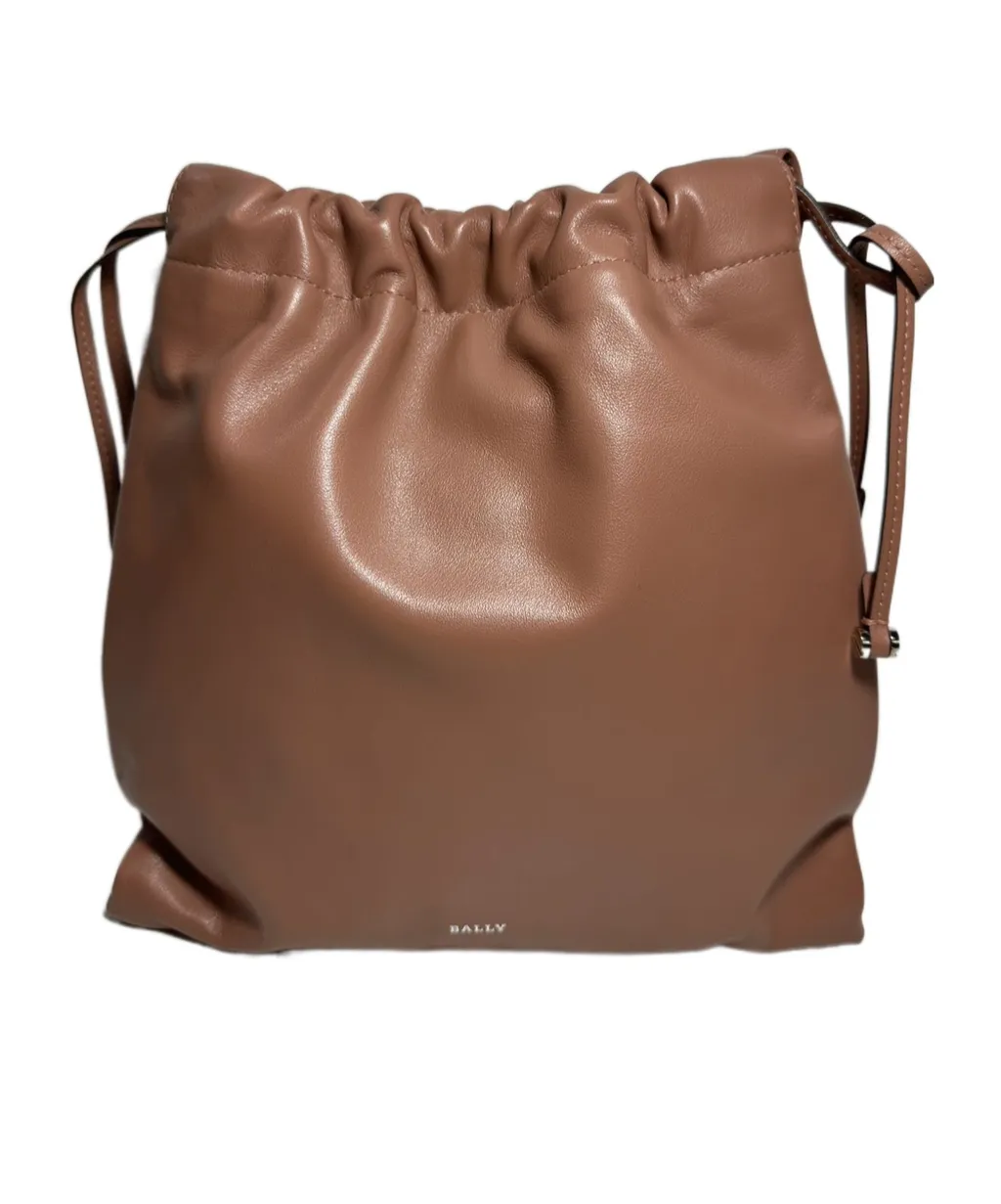 Logo Drawstring Shoulder Bag