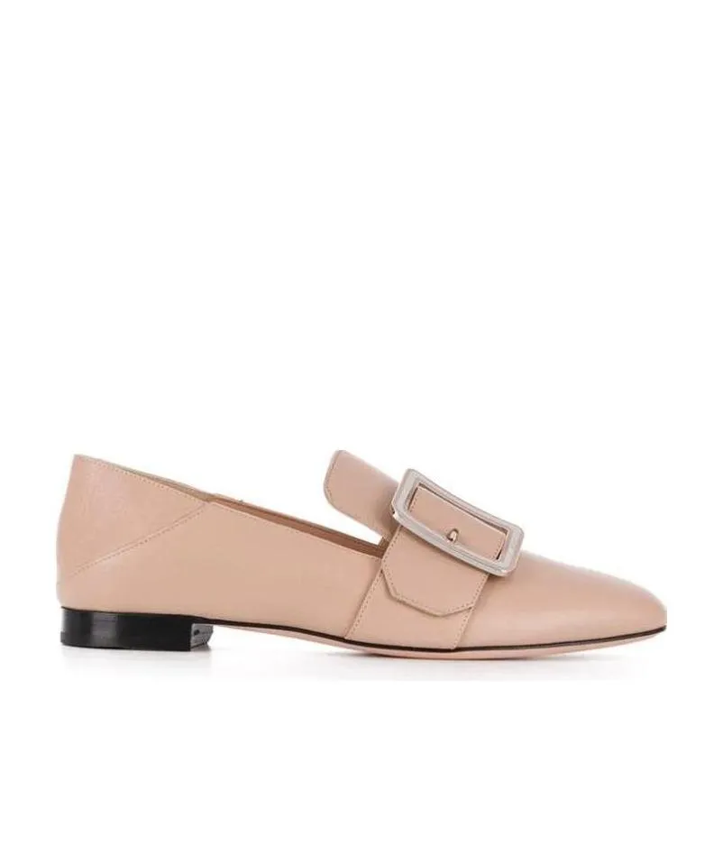 Buckled Leather Loafers