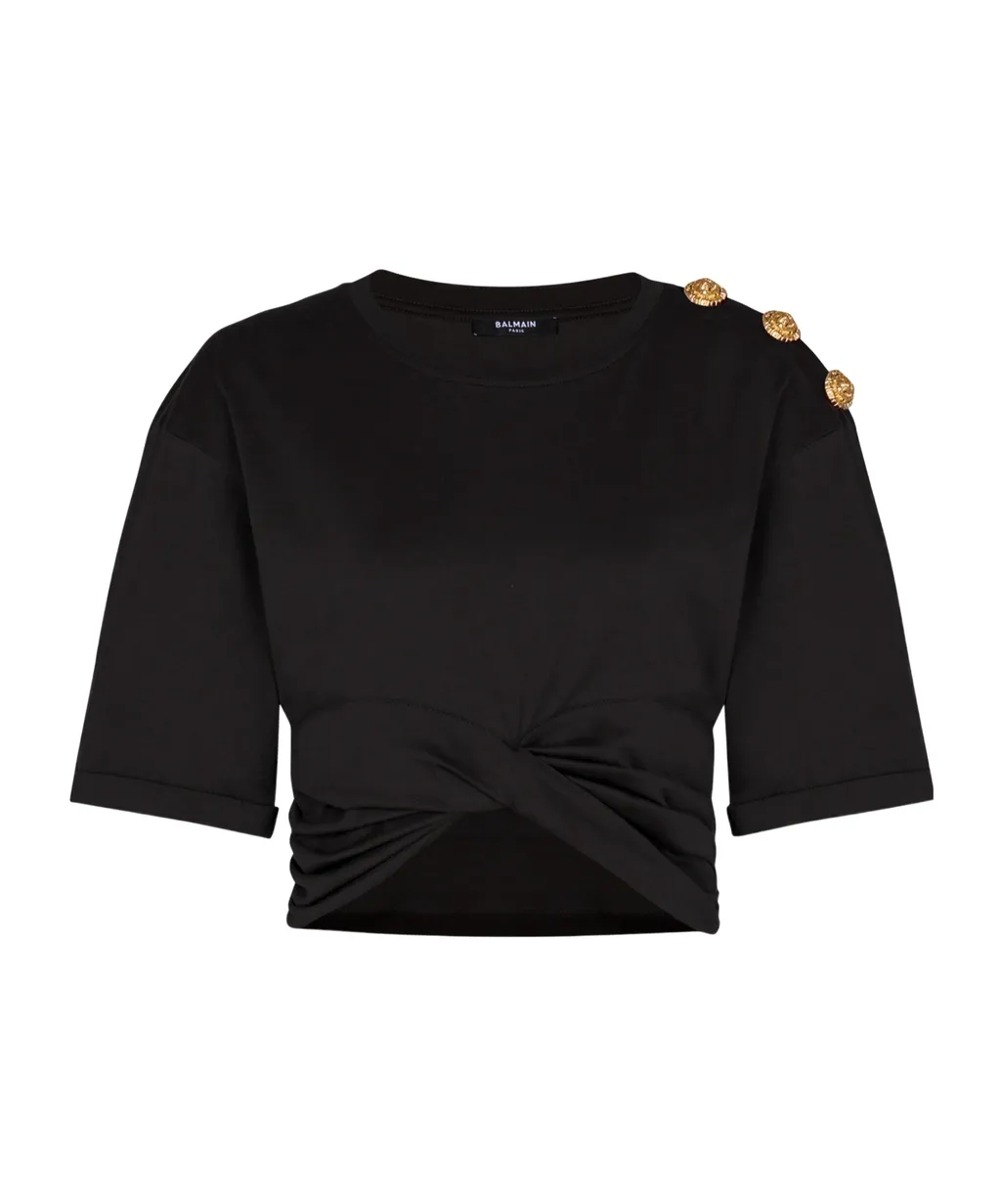 Cropped Tie T-Shirt