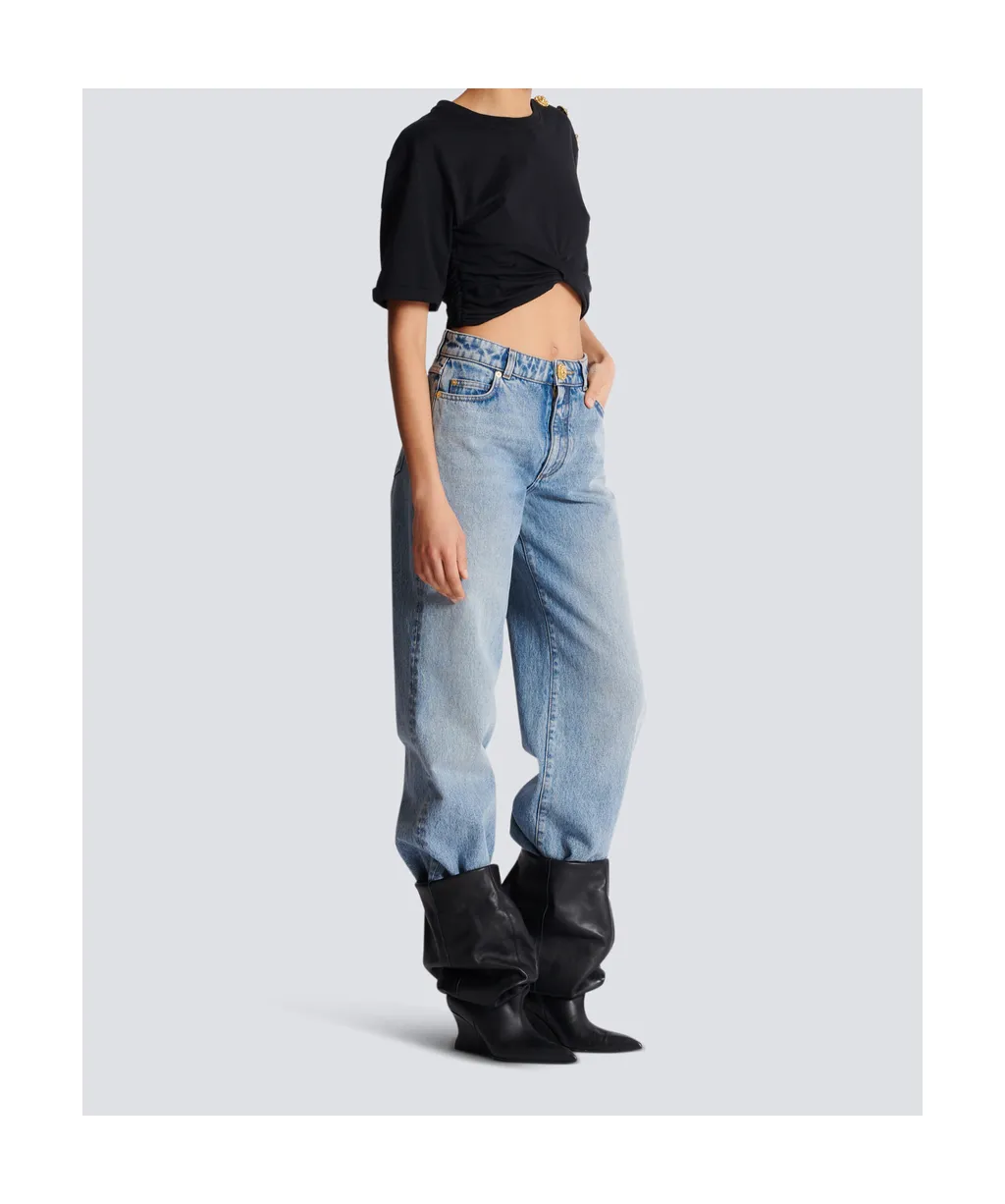 Cropped Tie T-Shirt