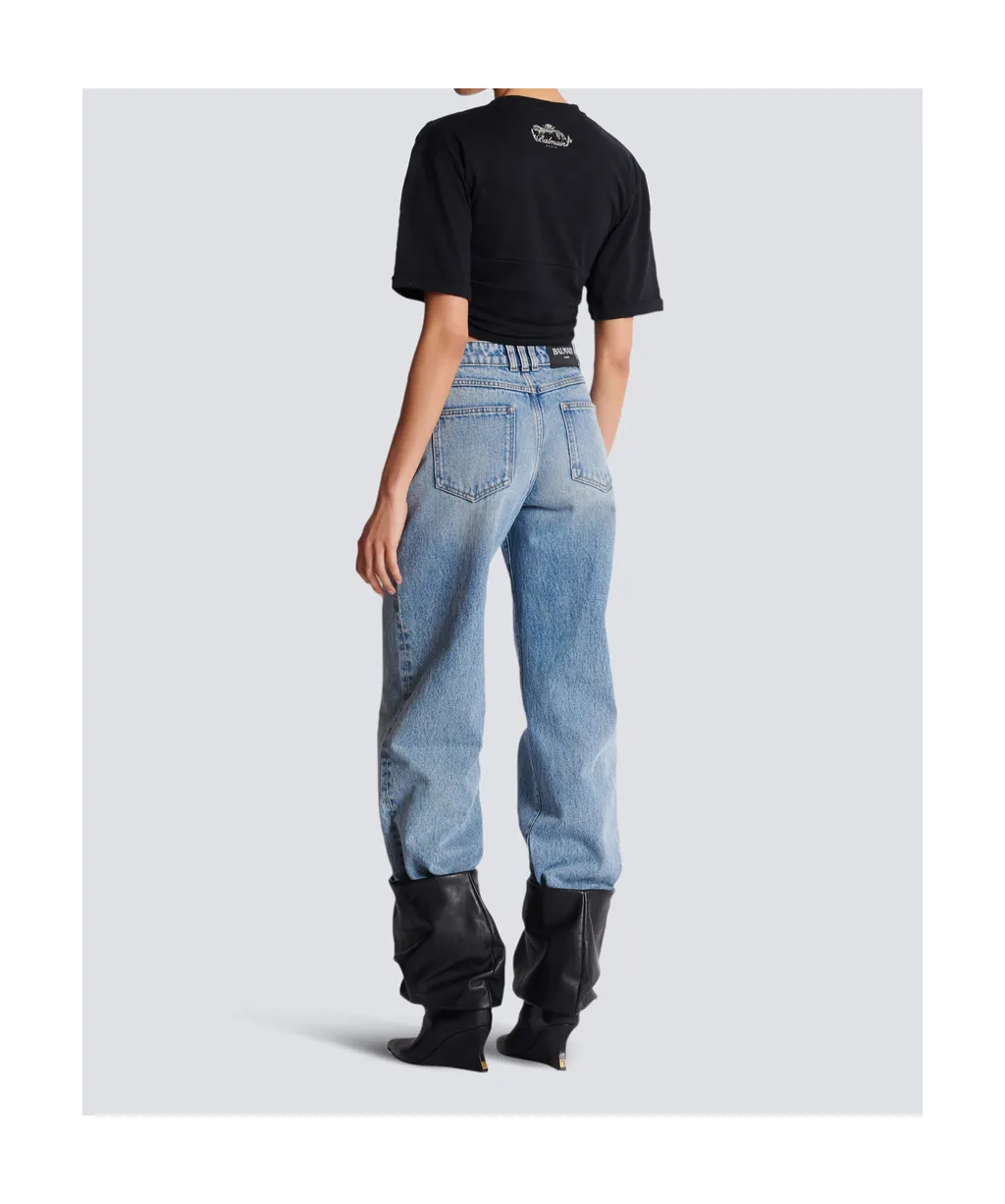 Cropped Tie T-Shirt