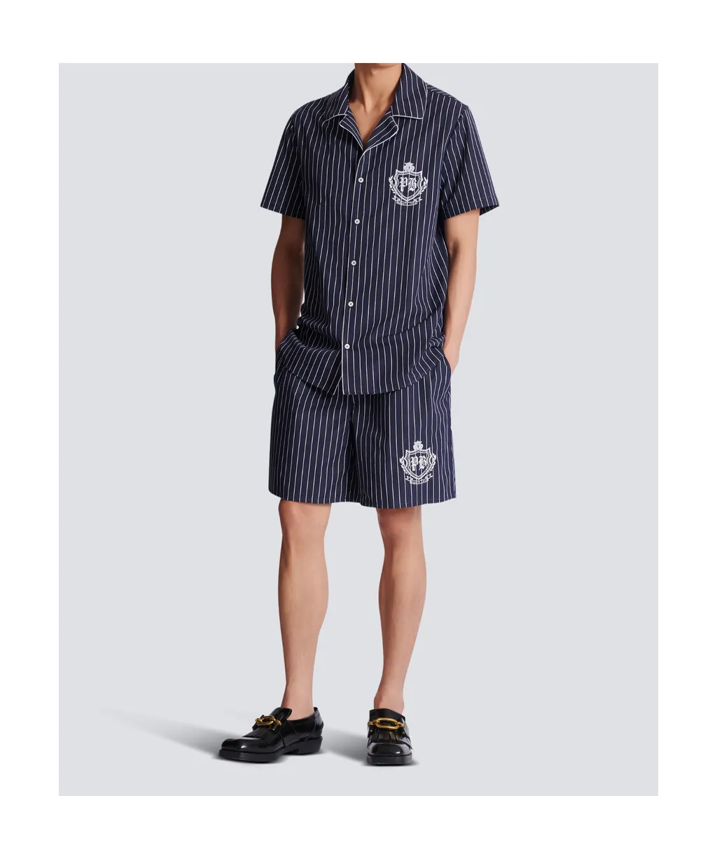Striped Poplin Pyjama Shirt