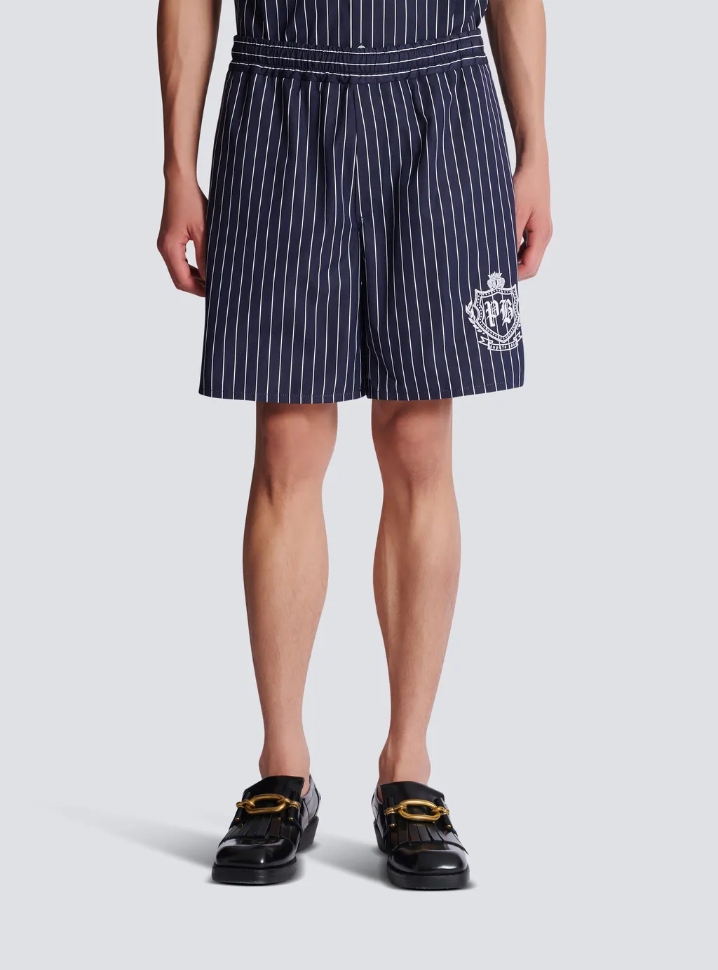 Striped Poplin Pyjama Shorts