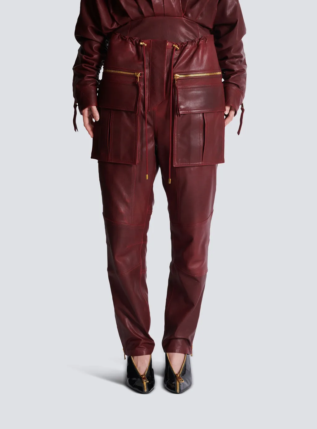 Leather Cargo Pants