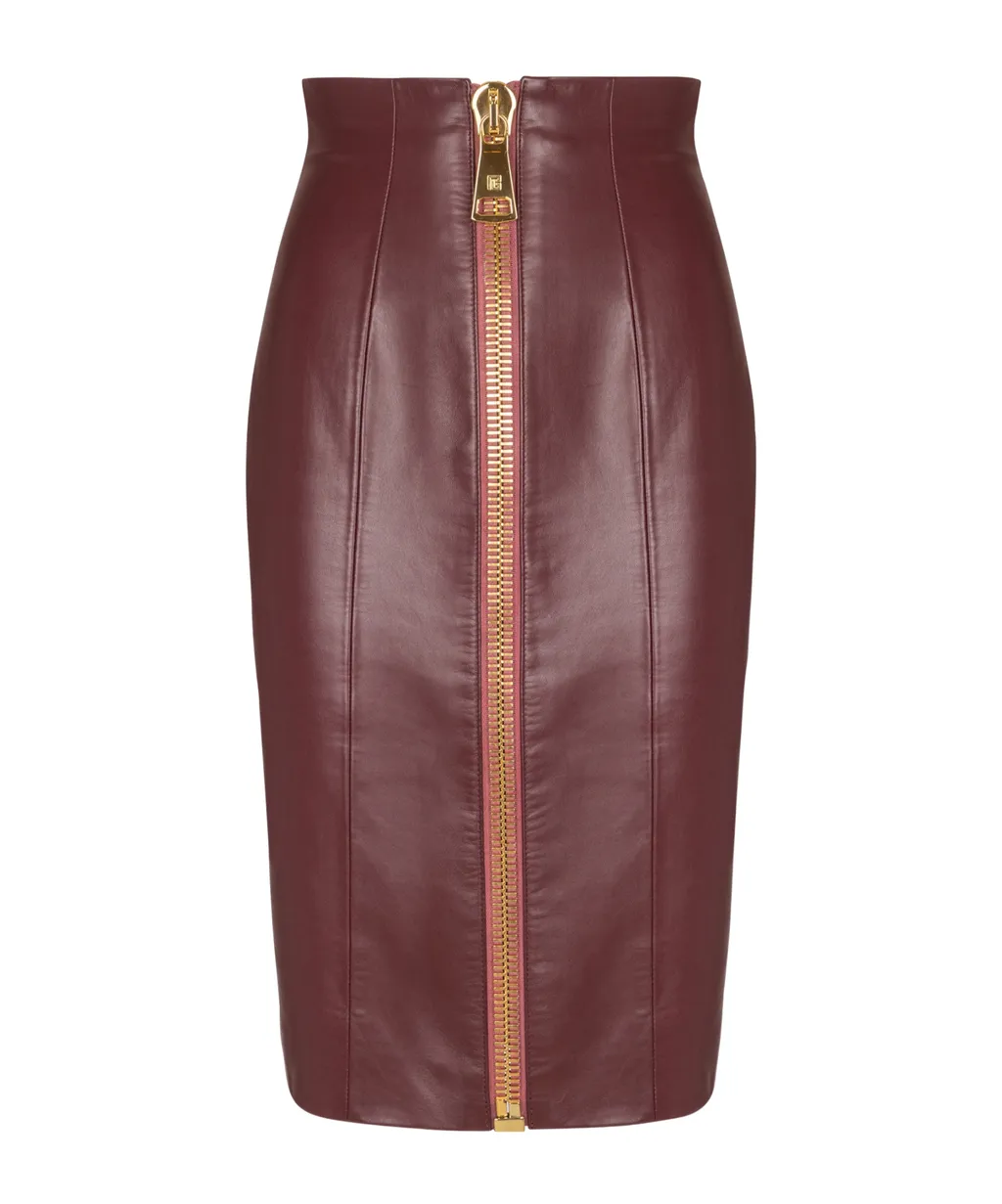 Leather Pencil Skirt