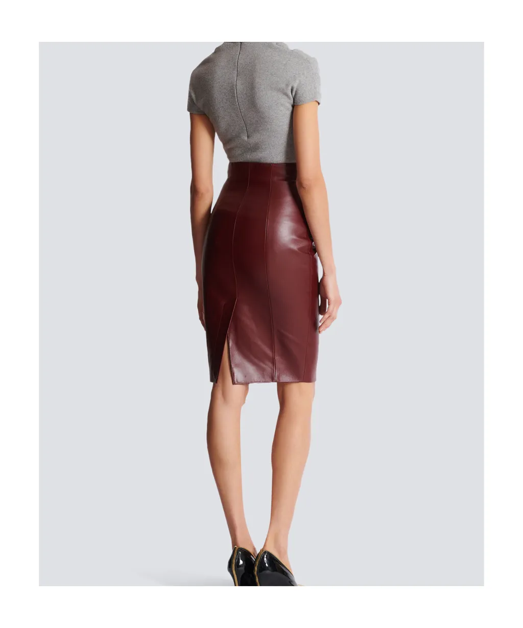 Leather Pencil Skirt