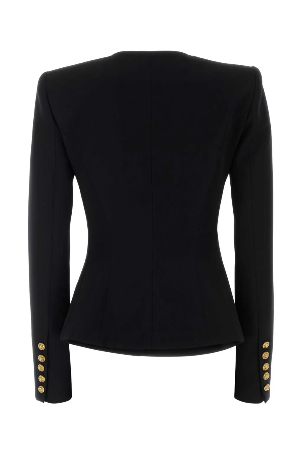 Peplum Hem Single Breasted Jacket