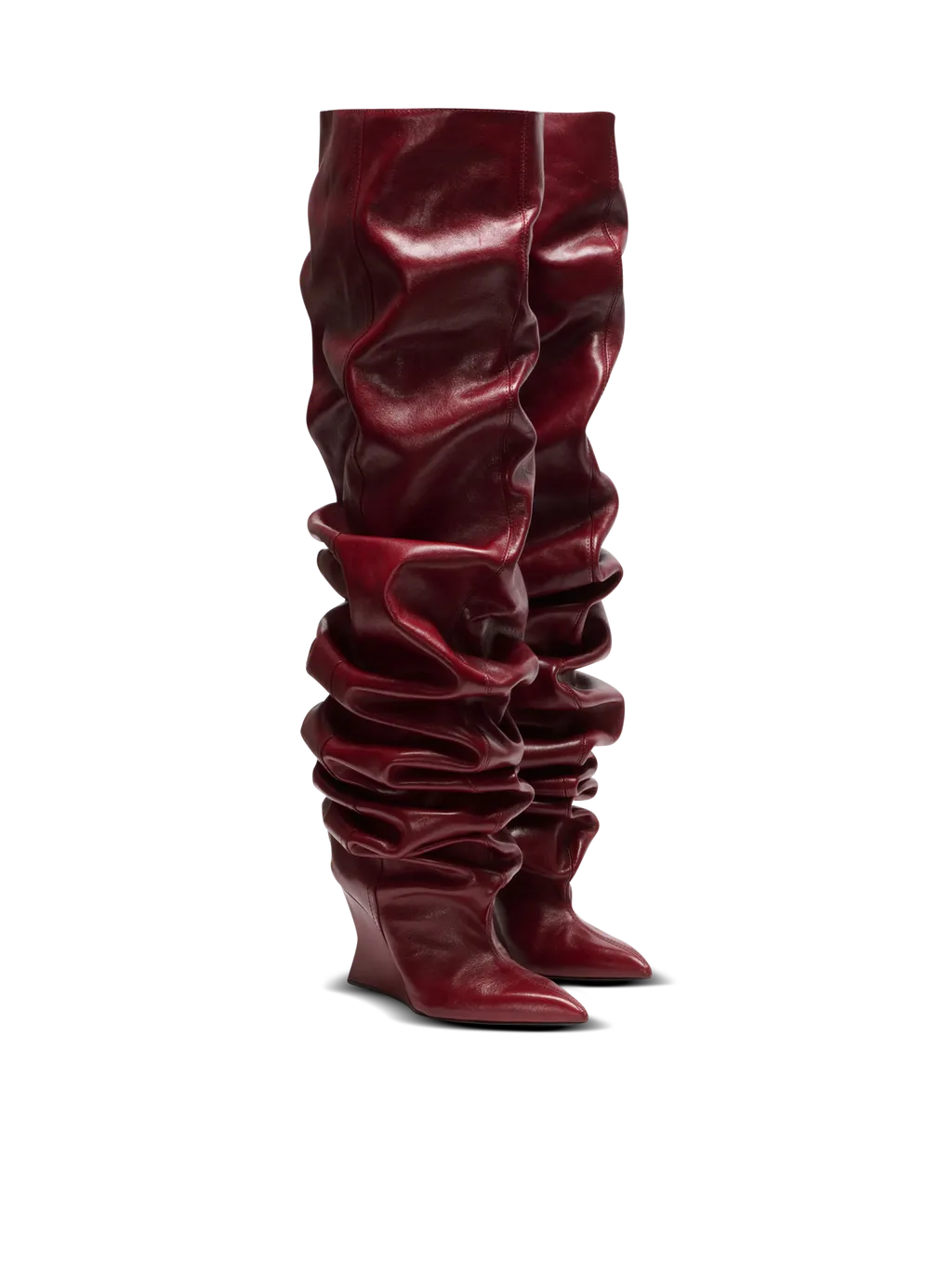 Wedge Thigh-High Boots