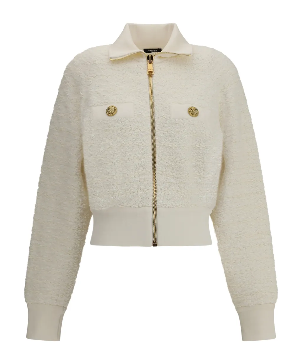 Tweed Bomber Jacket