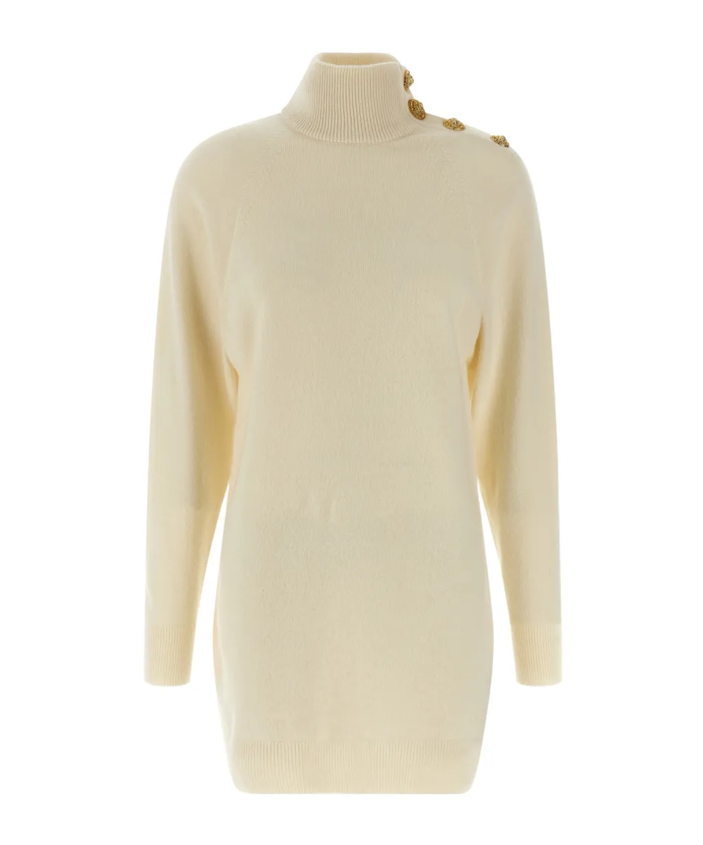 High-Neck Long Sleeved Dress