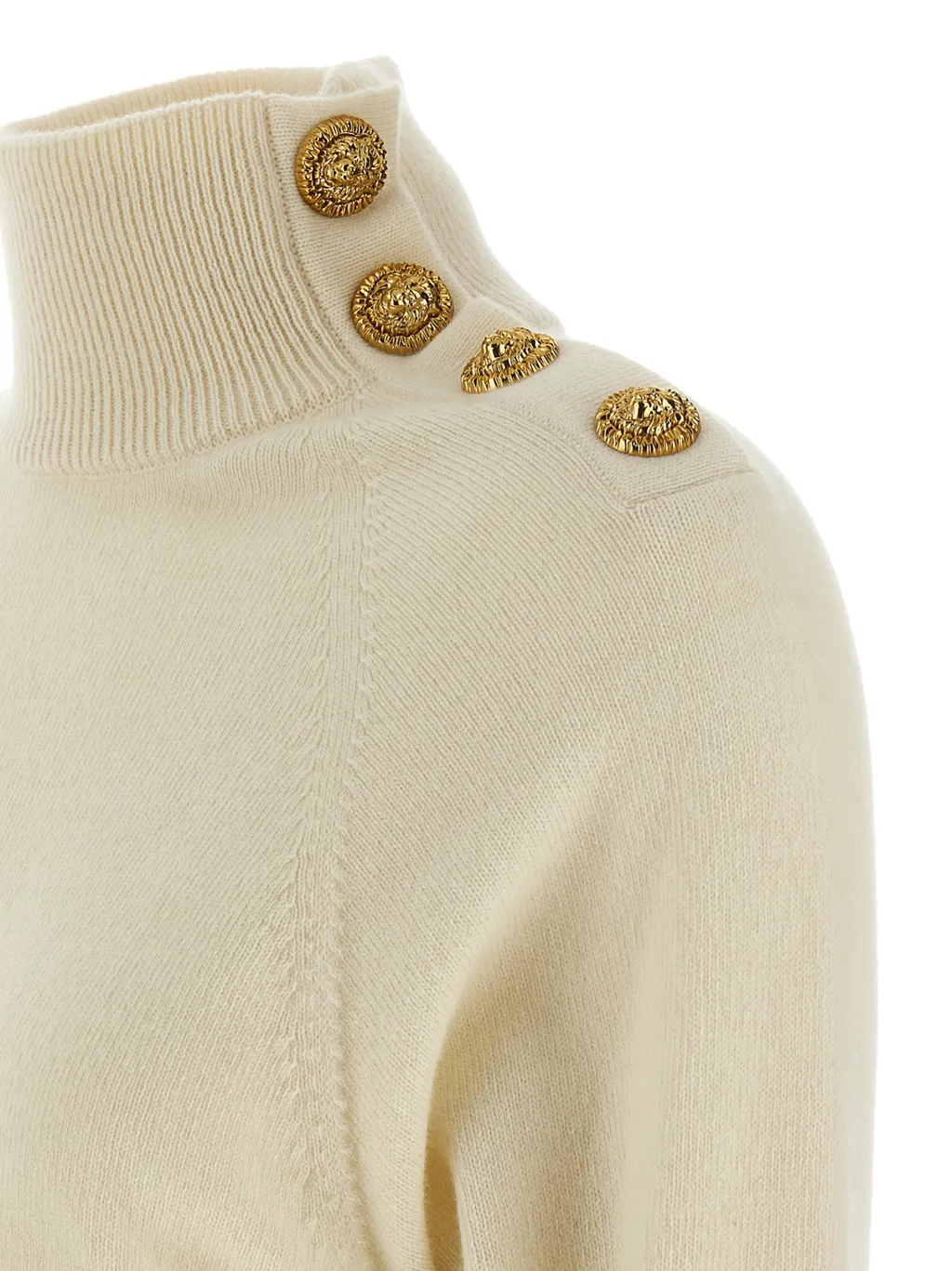 High-Neck Long Sleeved Dress