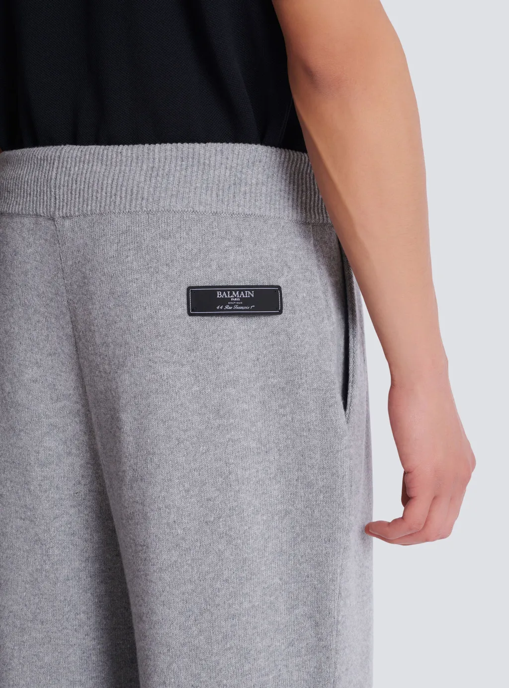 Logo Patch Straight-Leg Trousers