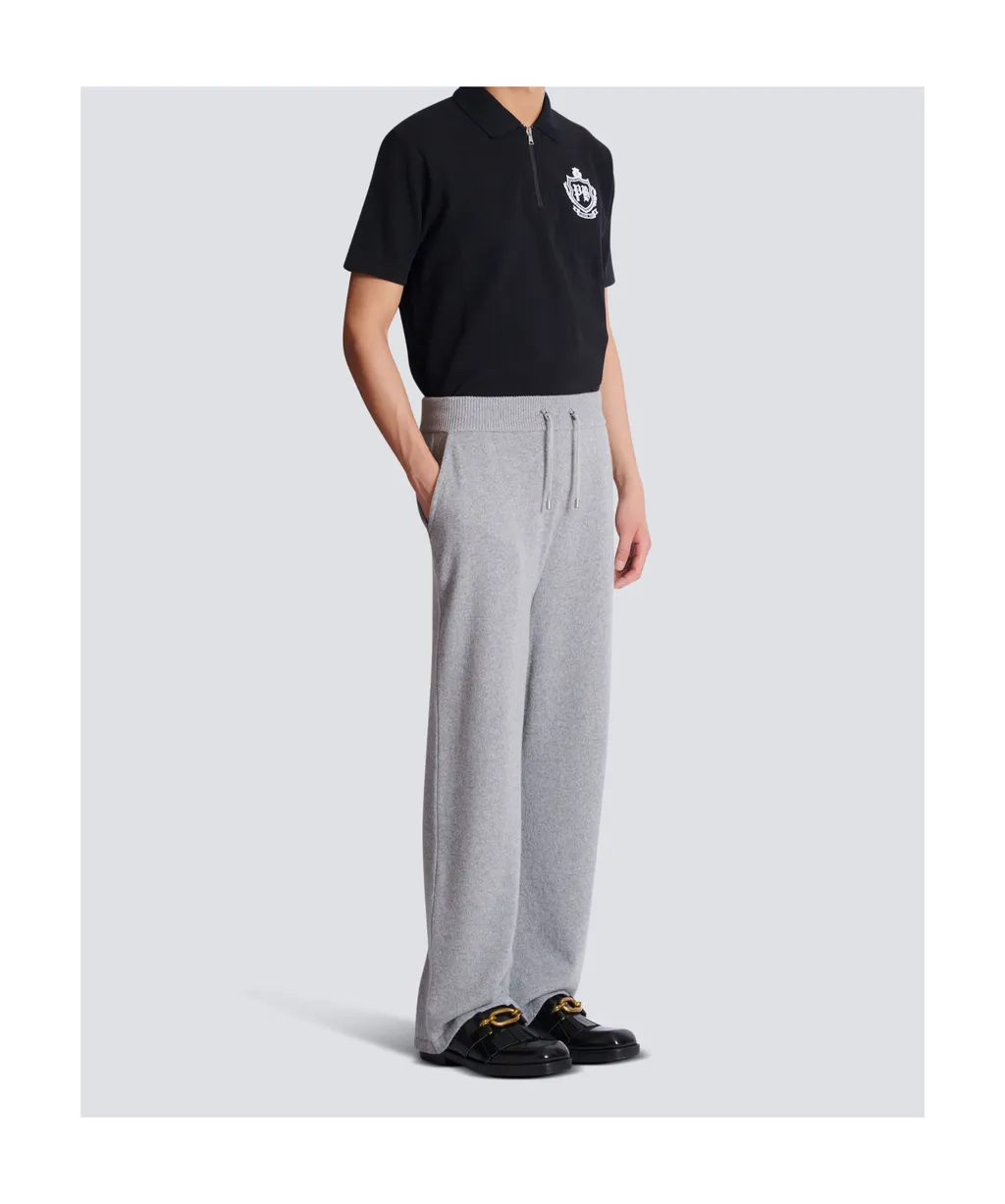 Logo Patch Straight-Leg Trousers