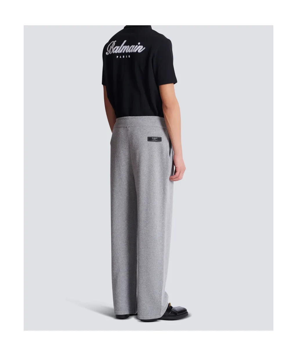 Logo Patch Straight-Leg Trousers