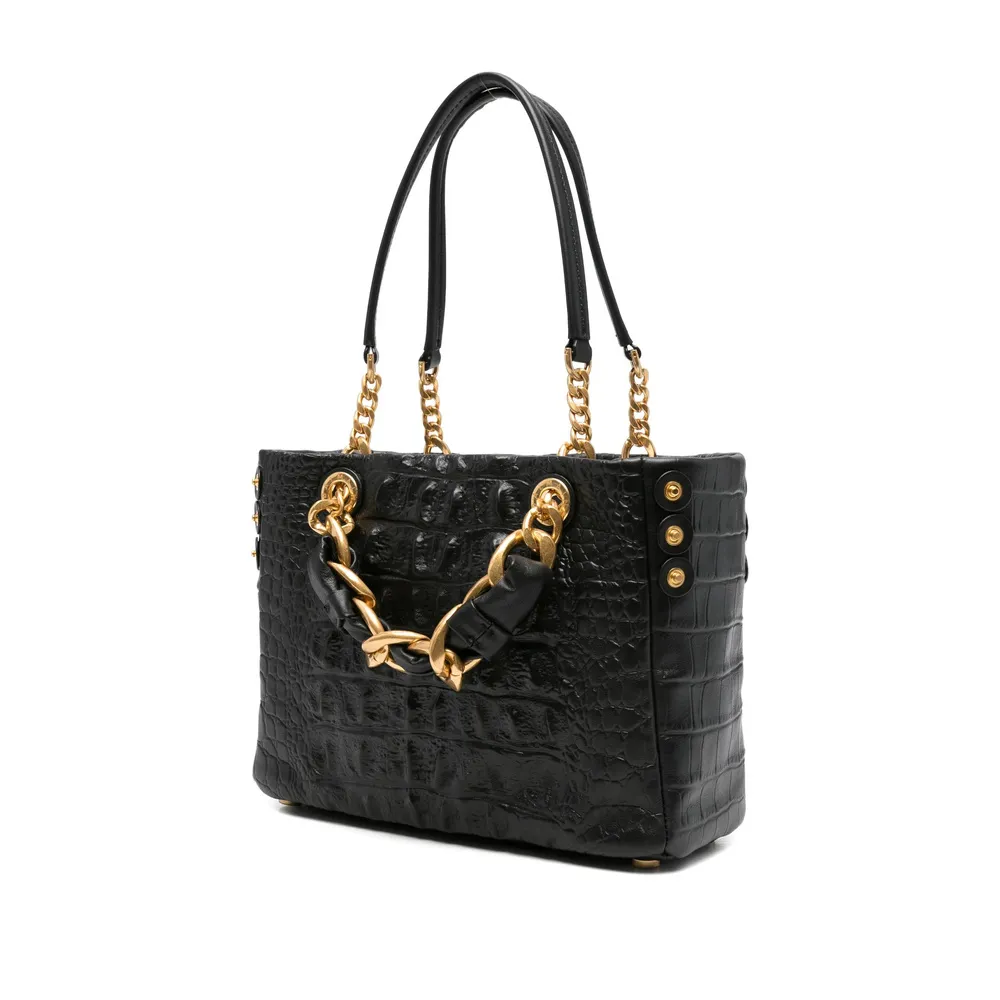 Embossed Top Handle Bag