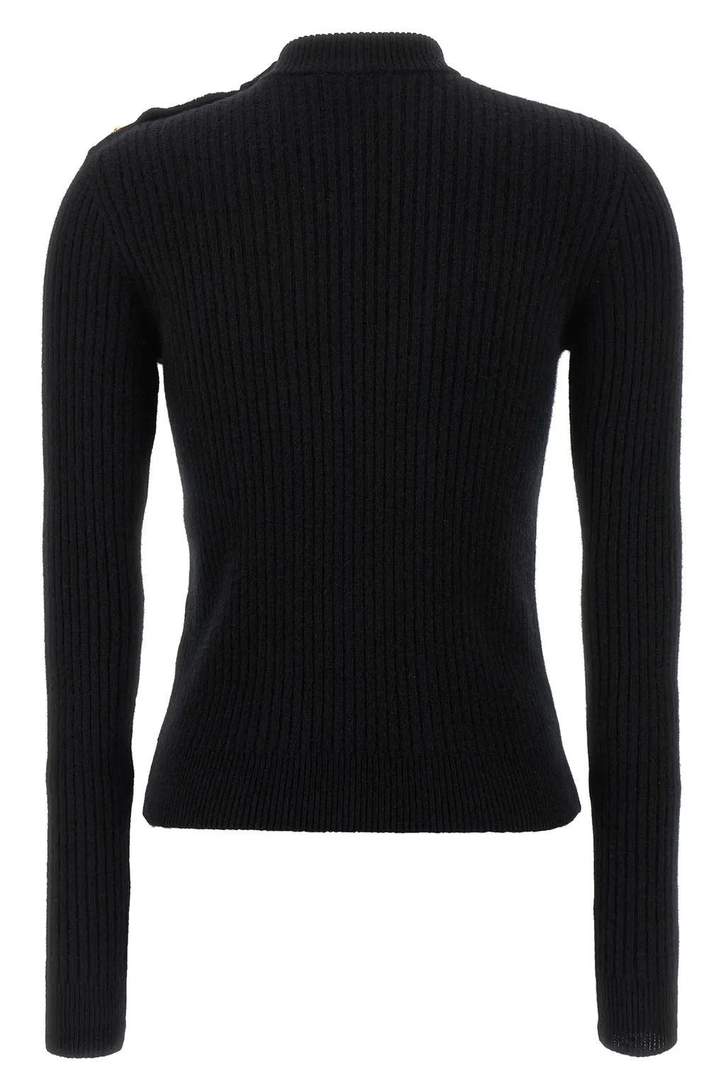 Button Embellished Knitted Pullover