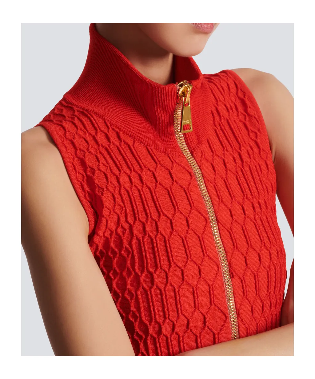 Sleeveless Knitted Top