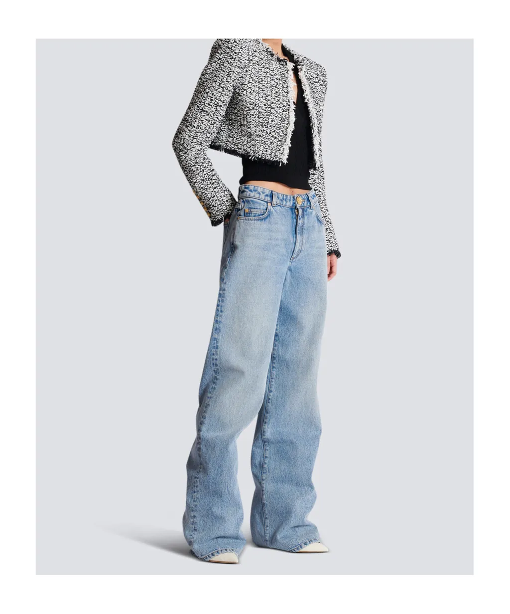 Cropped Tweed Jacket