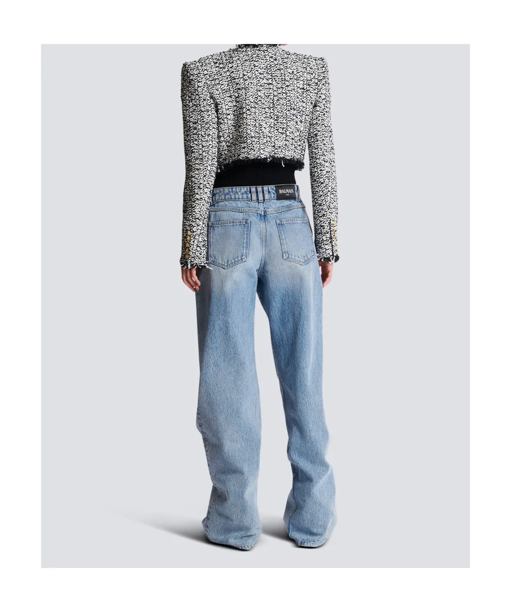 Cropped Tweed Jacket